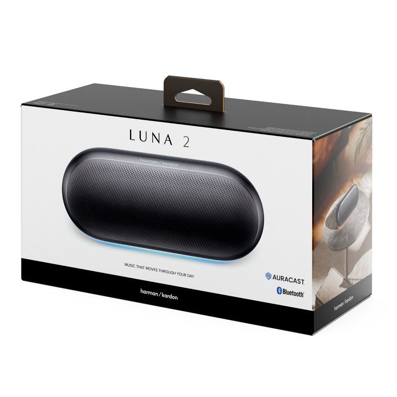 ALTAVOZ INALÁMBRICO HARMAN KARDON LUNA2 CON BLUETOOTH RESISTENTE AL AGUA CLASSIC BLACK HKLUNA2